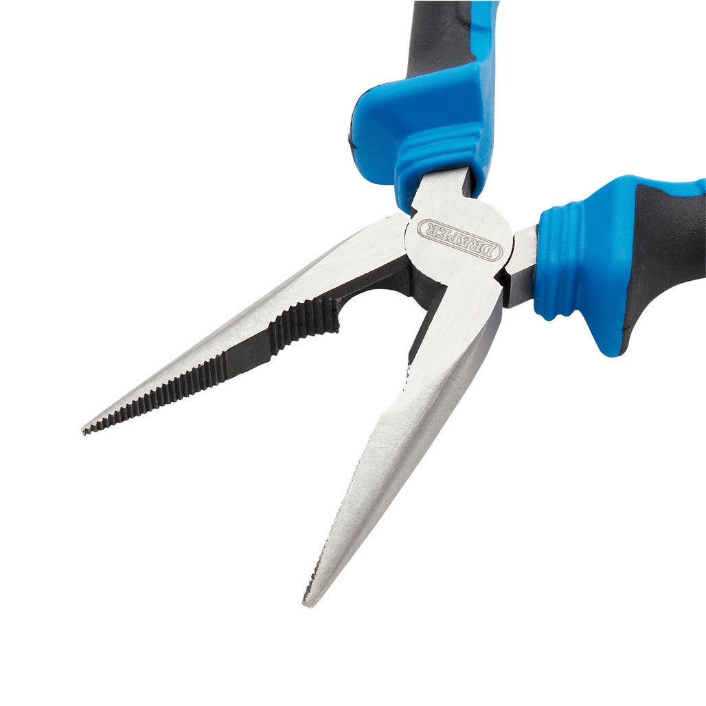 Draper Soft Grip Long Nose Pliers, 160mm  44141
