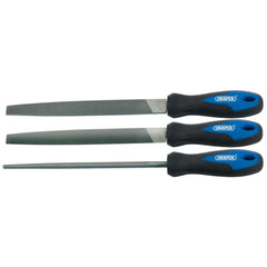 Draper Soft Grip Engineers File Set, 200mm (3 Piece)  44963