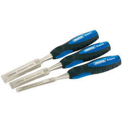 Draper Expert Soft Grip Bevel Edge Wood Chisel Set, 150mm (3 Piece)  45865