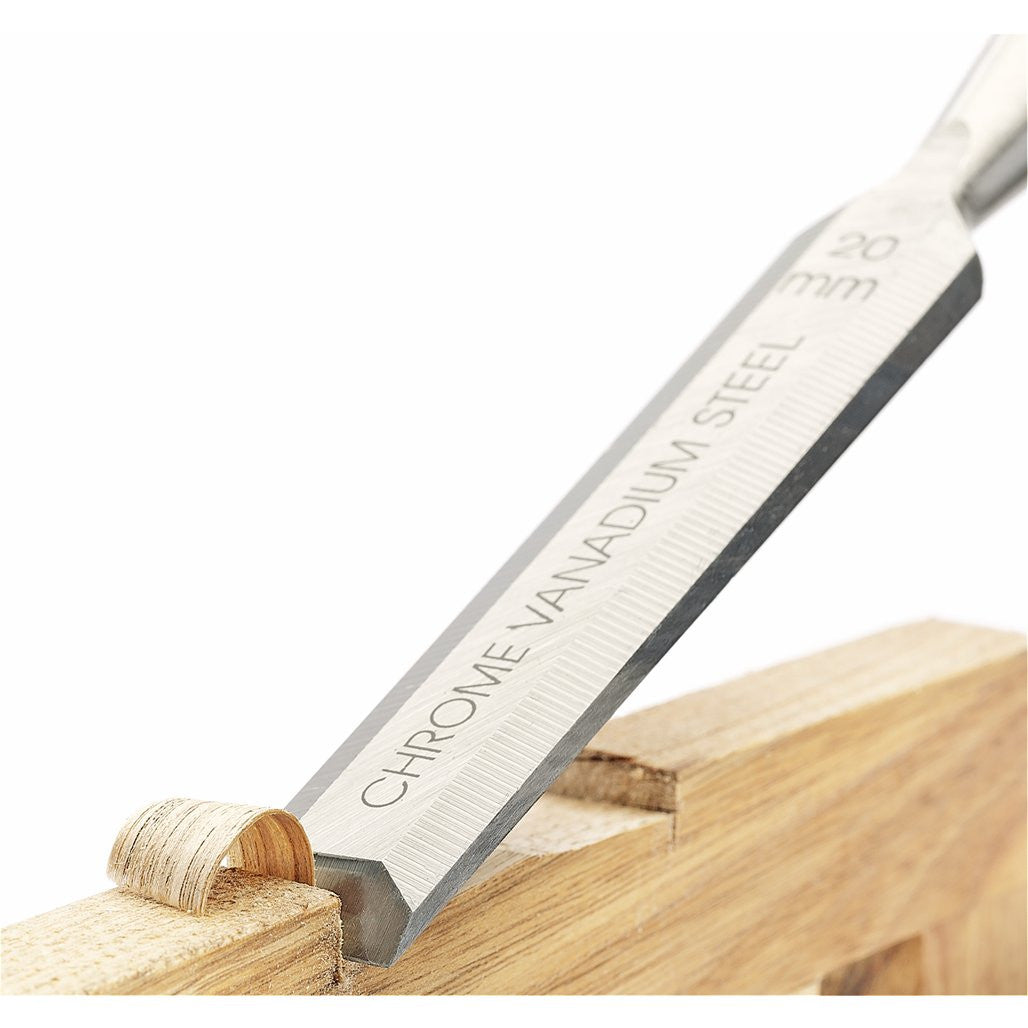 Draper Expert Soft Grip Bevel Edge Wood Chisel Set, 150mm (3 Piece)  45865