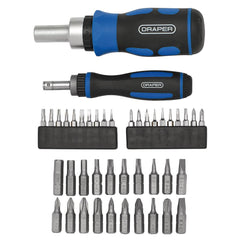 Draper Ratchet Screwdriver and Bit Set (42 Piece)  46479