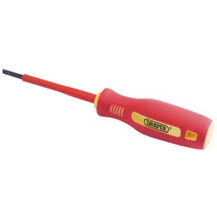 Draper Fully Insulated Plain Slot Screwdriver, 2.5 x 75mm  46515