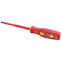 Draper Fully Insulated Plain Slot Screwdriver, 4 x 100mm  46517