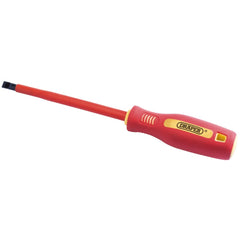 Draper Fully Insulated Plain Slot Screwdriver, 8 x 150mm  46520