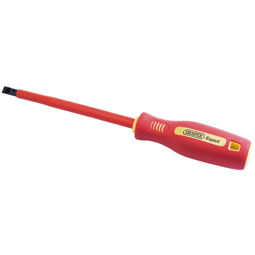 Draper Fully Insulated Plain Slot Screwdriver, 8 x 150mm (Sold Loose)  46526