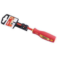 Draper Fully Insulated Soft Grip Cross Slot Screwdriver, No.0 x 75mm  46527