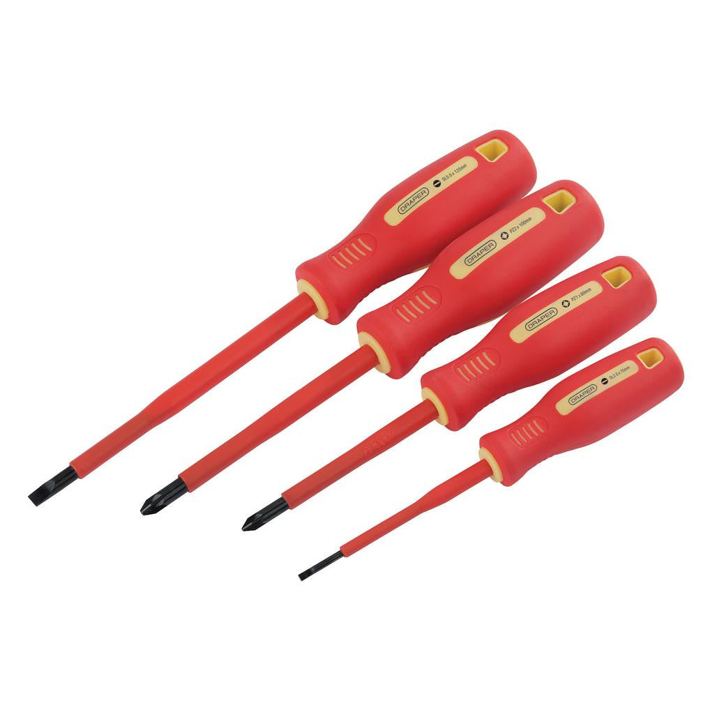 Draper Fully Insulated Screwdriver Set (4 Piece)  46539