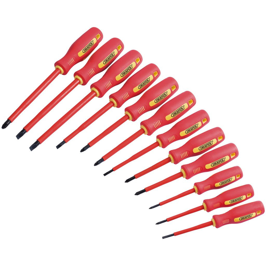 Draper Fully Insulated Screwdriver Set (12 Piece)  46541