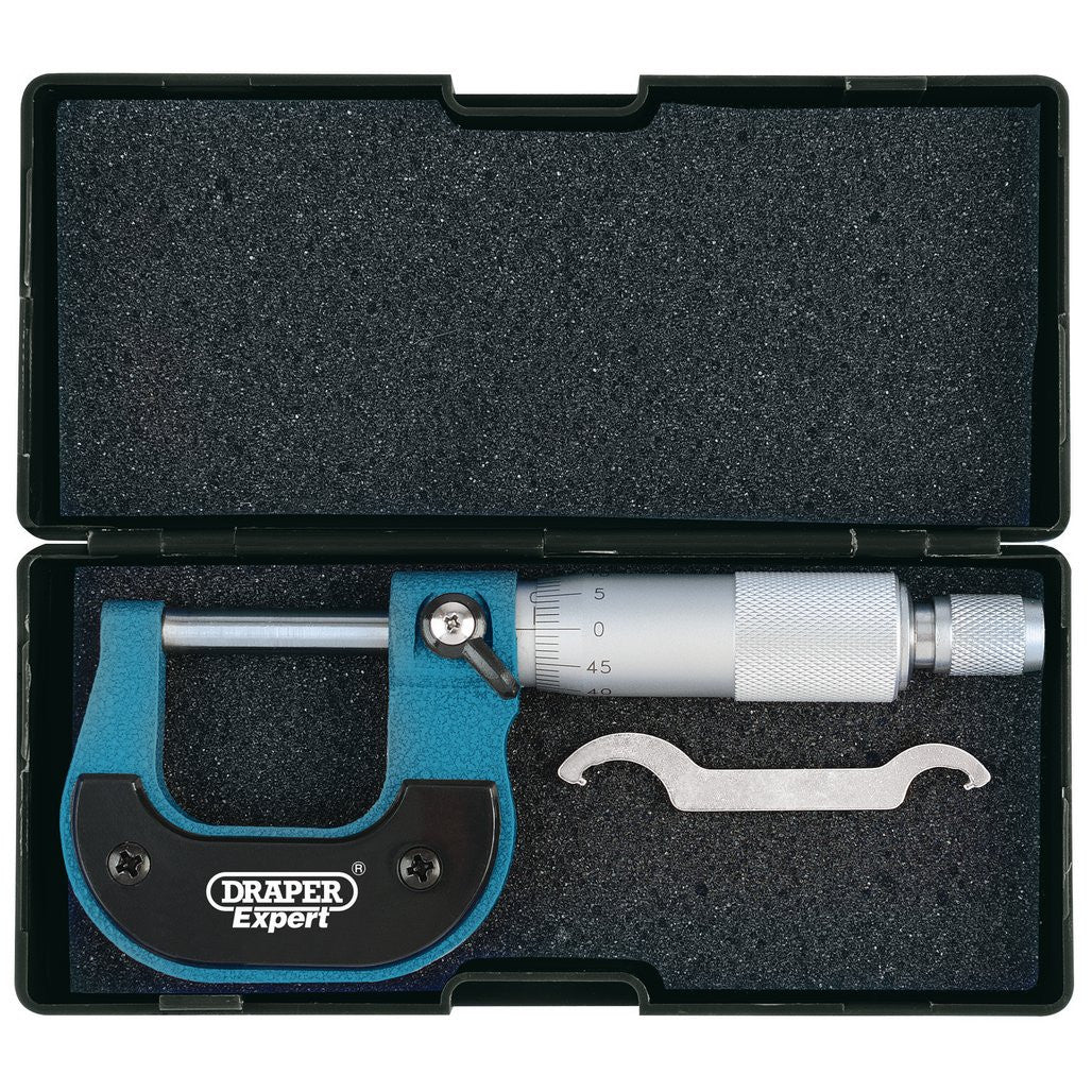 Draper Expert Metric External Micrometer, 0 - 25mm  46603