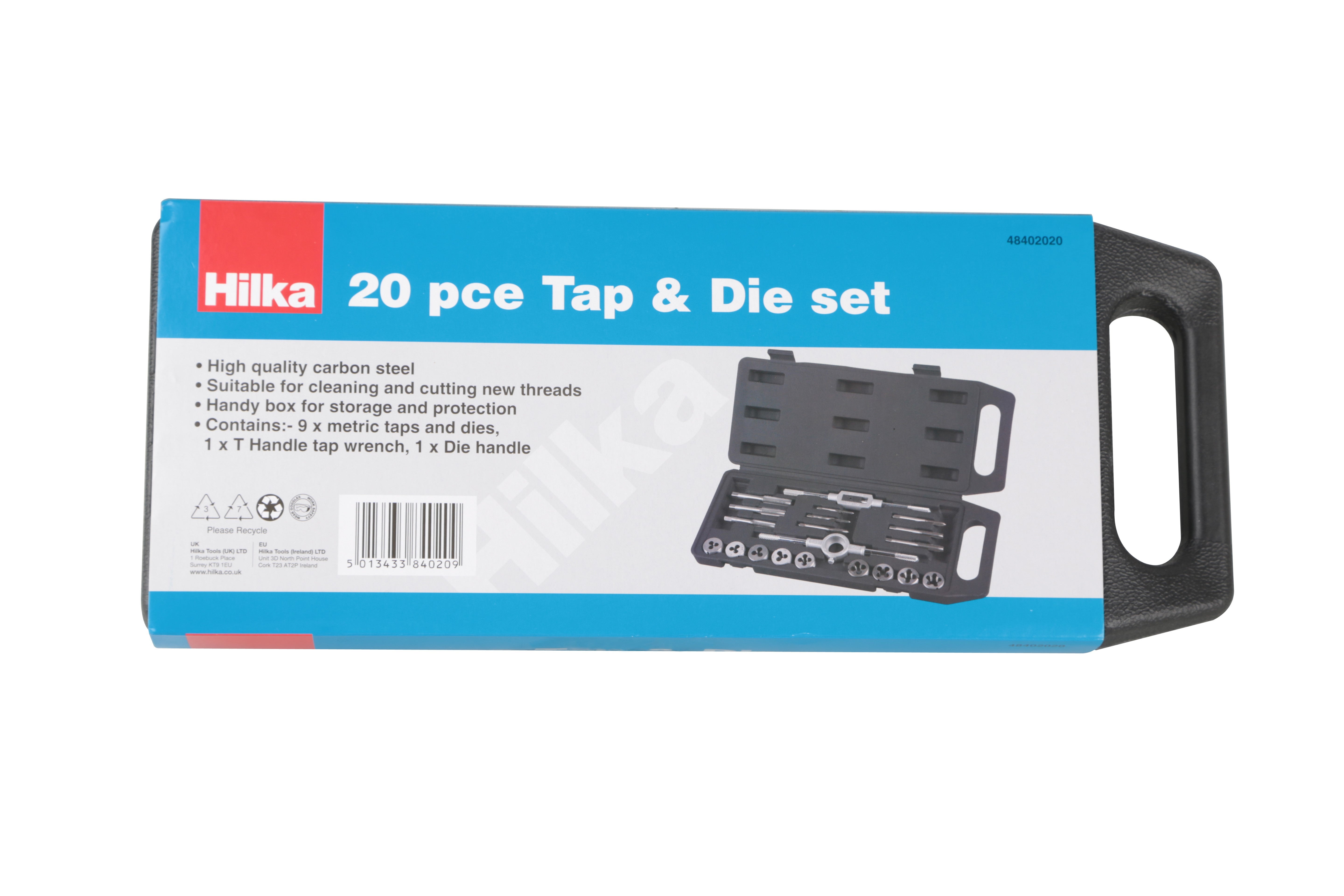 Hilka 20 pce Tap & Die set 48402020