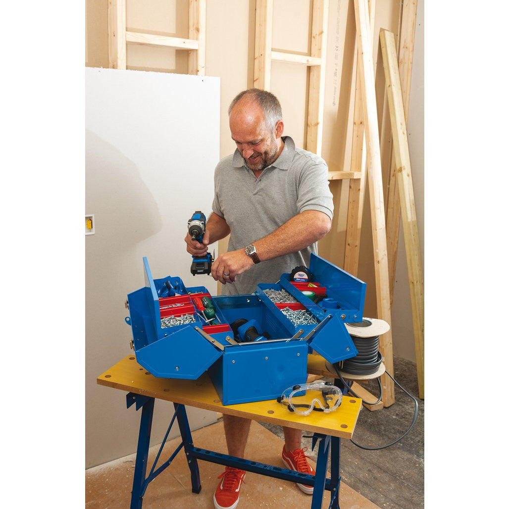Draper Barn Type Tool Box with 4 Cantilever Trays, 460mm  48566
