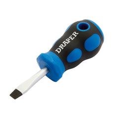 Draper Soft Grip Plain Slot Screwdriver, 6 x 38mm   48921