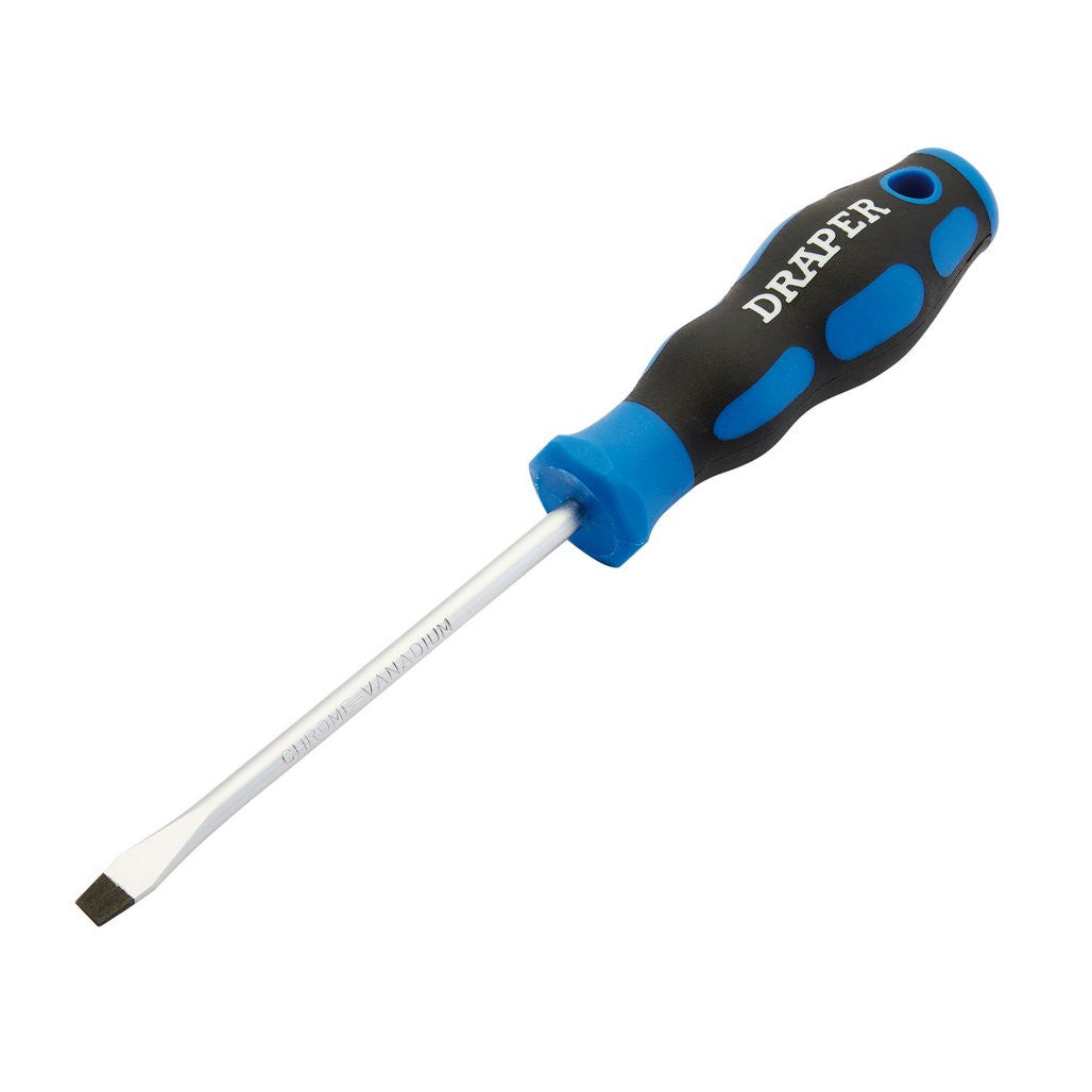 Draper Soft Grip Plain Slot Screwdriver, 5 x 100mm  48922