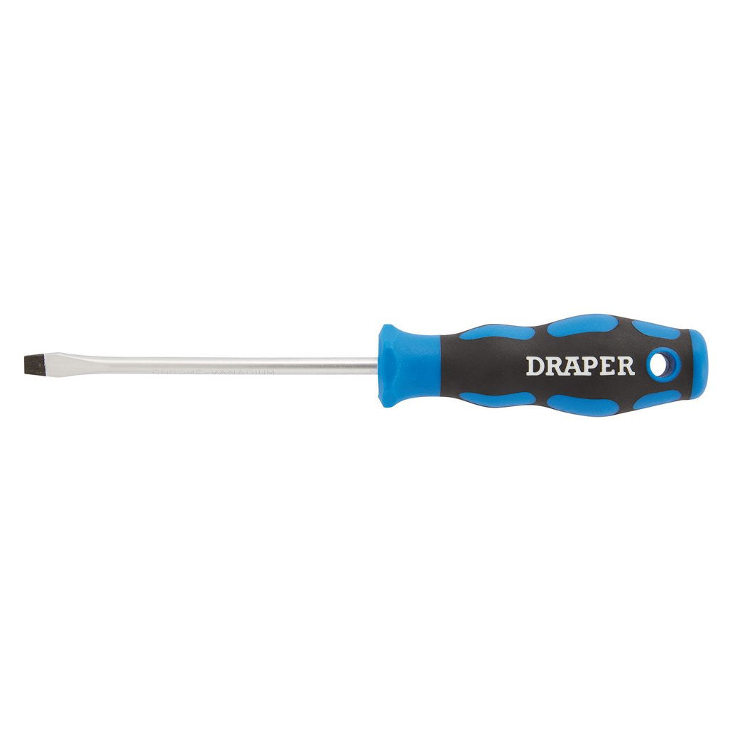Draper Soft Grip Plain Slot Screwdriver, 5 x 100mm  48922