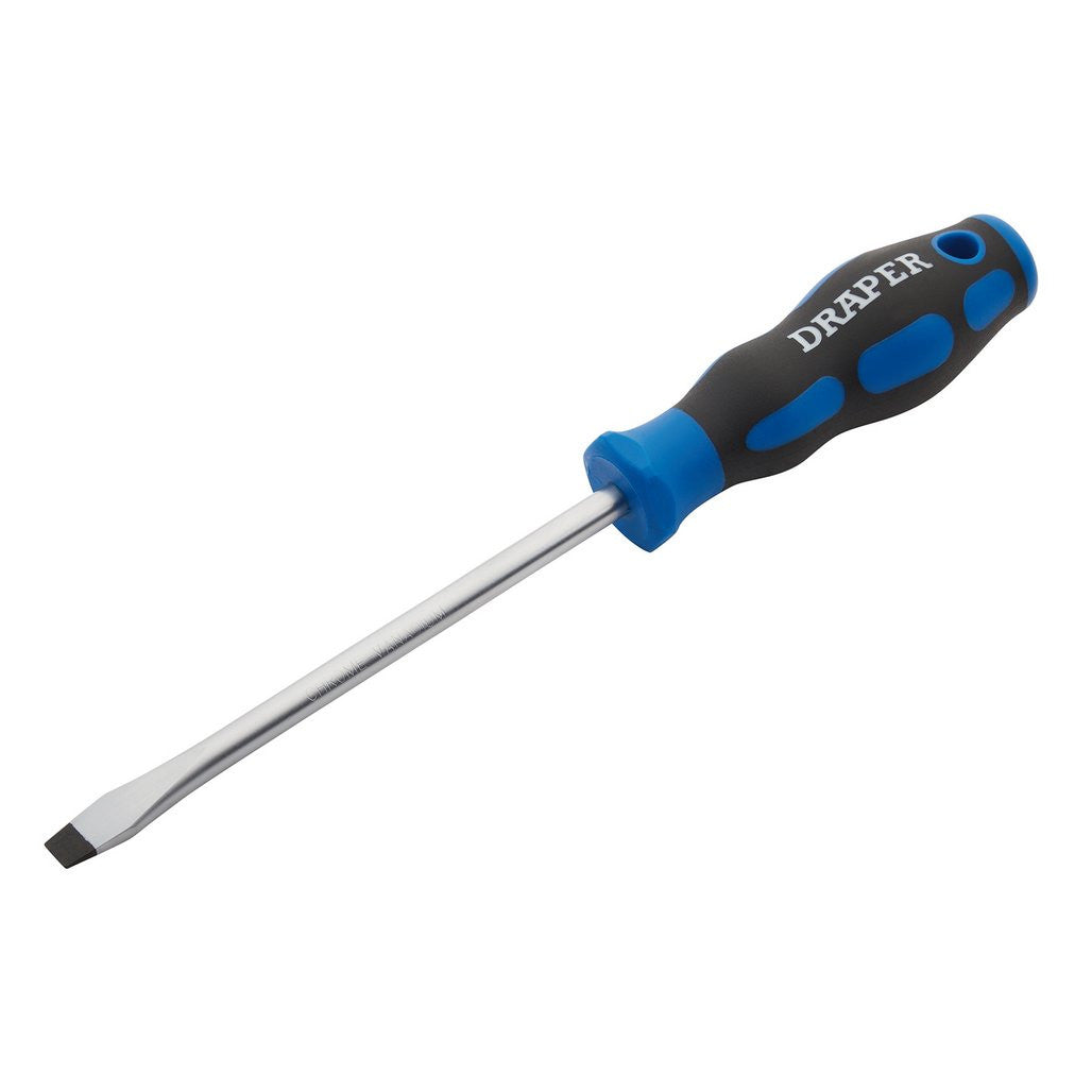 Draper Soft Grip Plain Slot Screwdriver, 8 x 150mm  48924