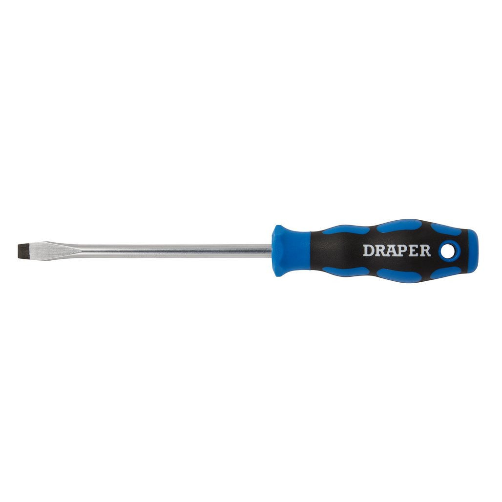 Draper Soft Grip Plain Slot Screwdriver, 8 x 150mm  48924