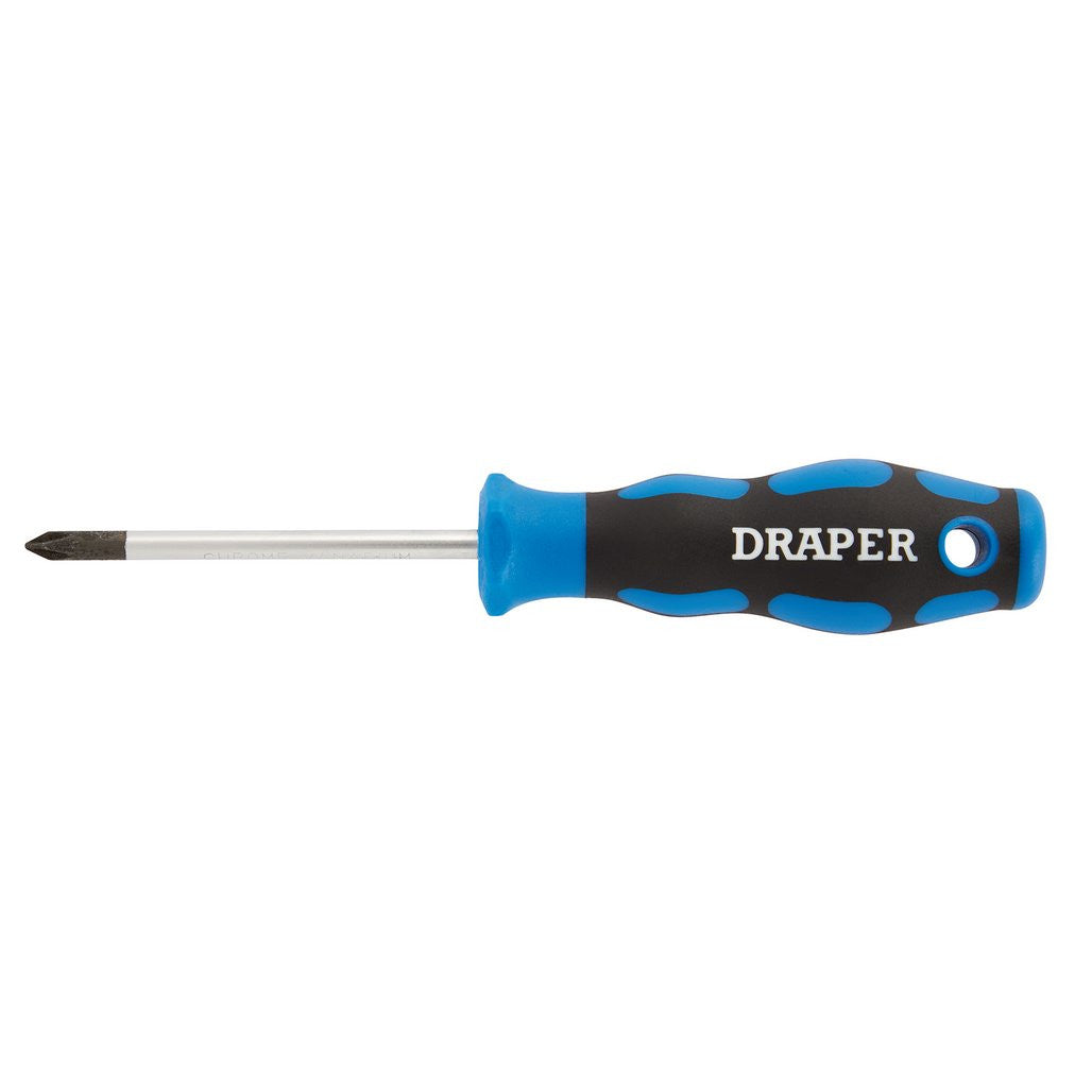 Draper Soft Grip Cross Slot Screwdriver, No.1 x 75mm  48931