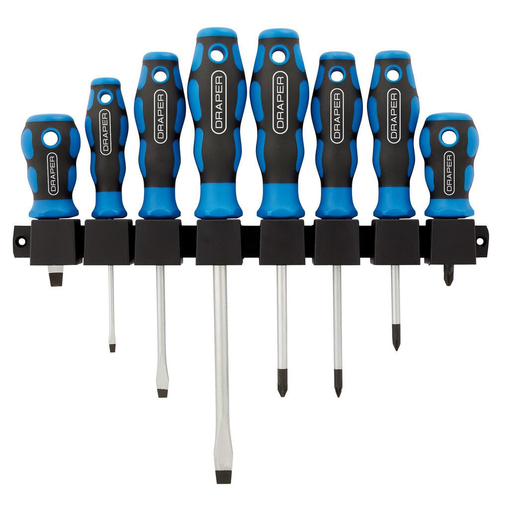 Draper Soft Grip Screwdriver Set (8 Piece)  48933