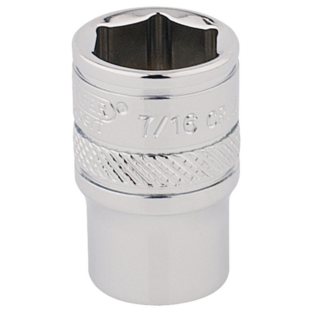 Draper Expert HI-TORQ® 6 Point Socket, 1/4" Sq. Dr., 7/16"  48942