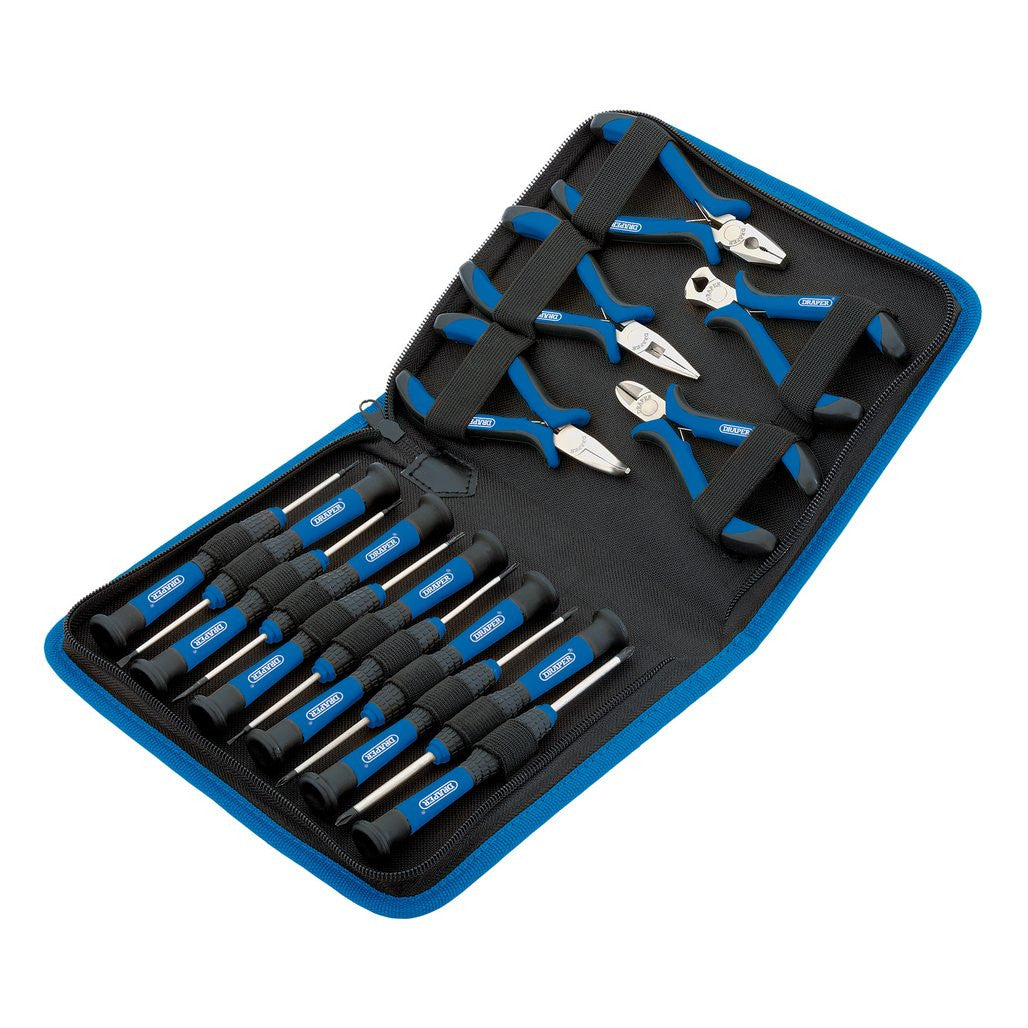 Draper Precision Pliers and Screwdriver Set (16 Piece)  48958
