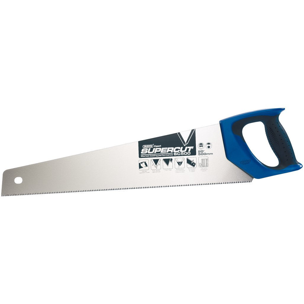 Draper Expert Supercut® Soft Grip Hardpoint Handsaw, 500mm/20", 11tpi/12ppi  49288
