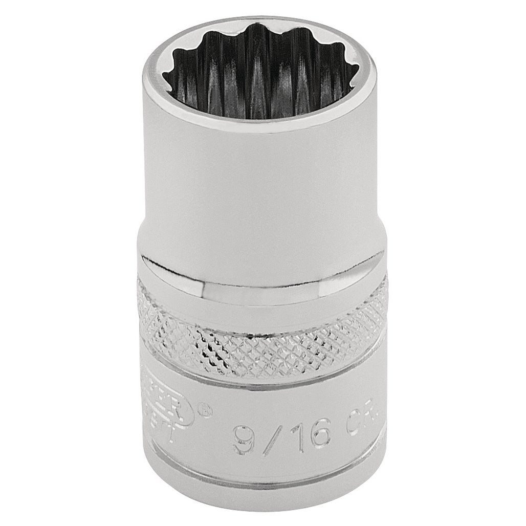 Draper Expert HI-TORQ® 12 Point Socket, 3/8" Sq. Dr., 9/16"  49457