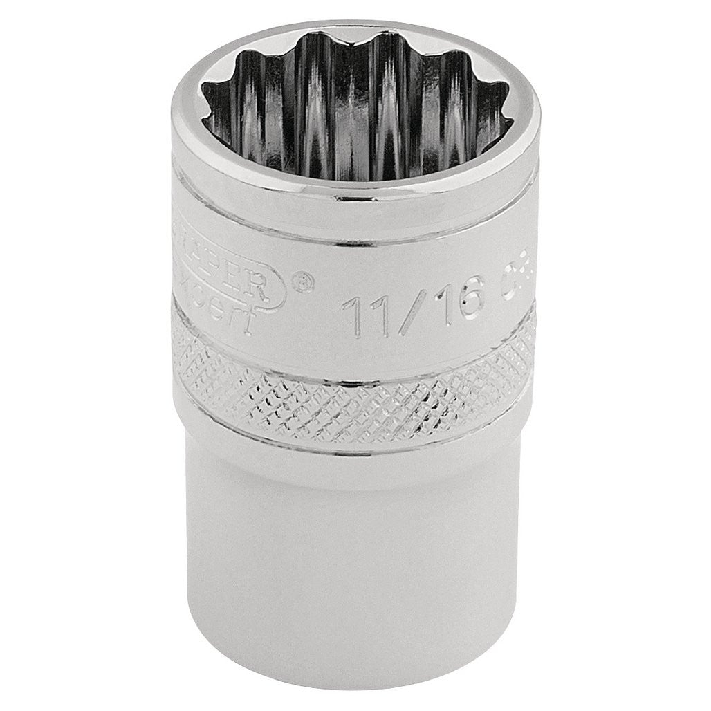 Draper Expert HI-TORQ® 12 Point Socket, 3/8" Sq. Dr., 11/16"  49480