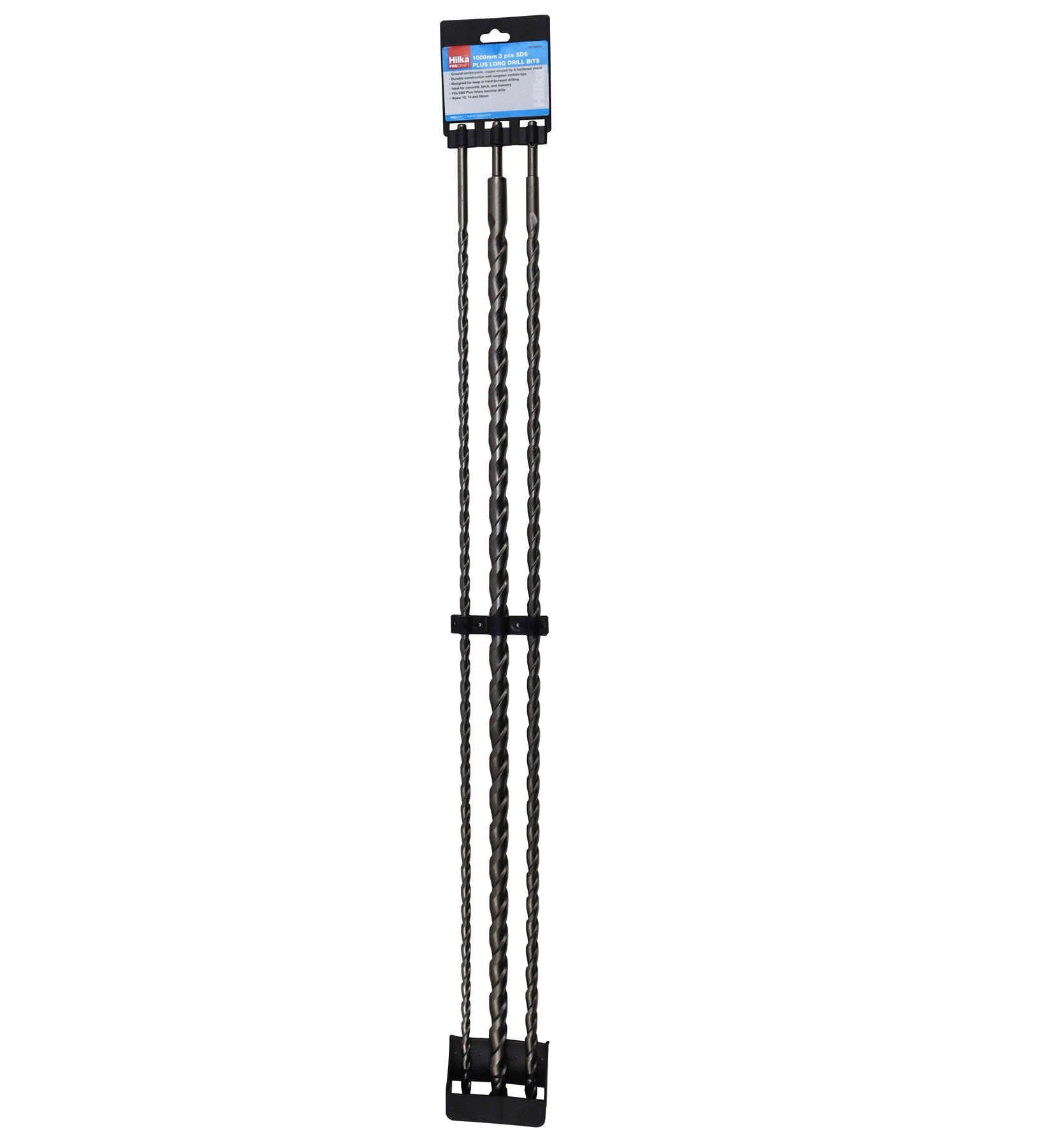 Hilka 1000mm 3 pce SDS Plus Long Drill Bits 49700003