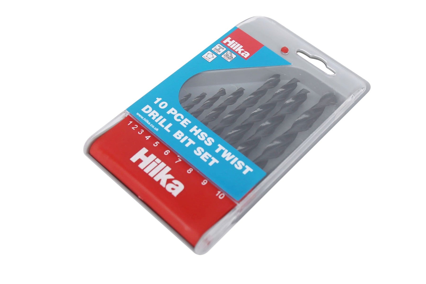 Hilka 10 pce HSS Drill Bit Set 49707010