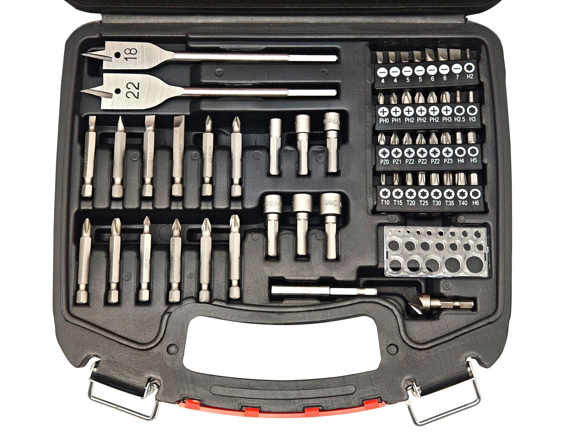 Hilka 75 pce Drill Bit And Accessory Kit 49707075