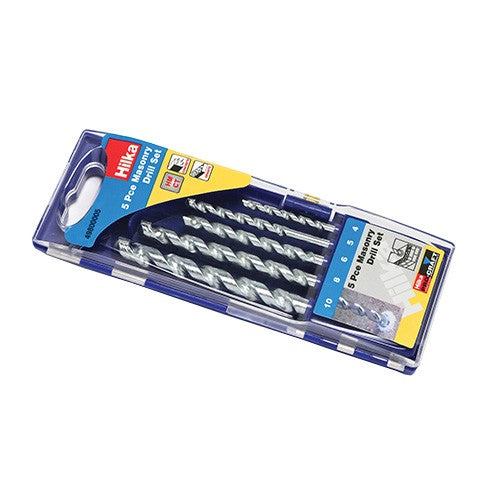 Hilka 5 pce Masonry Drill Bit Set 49800005