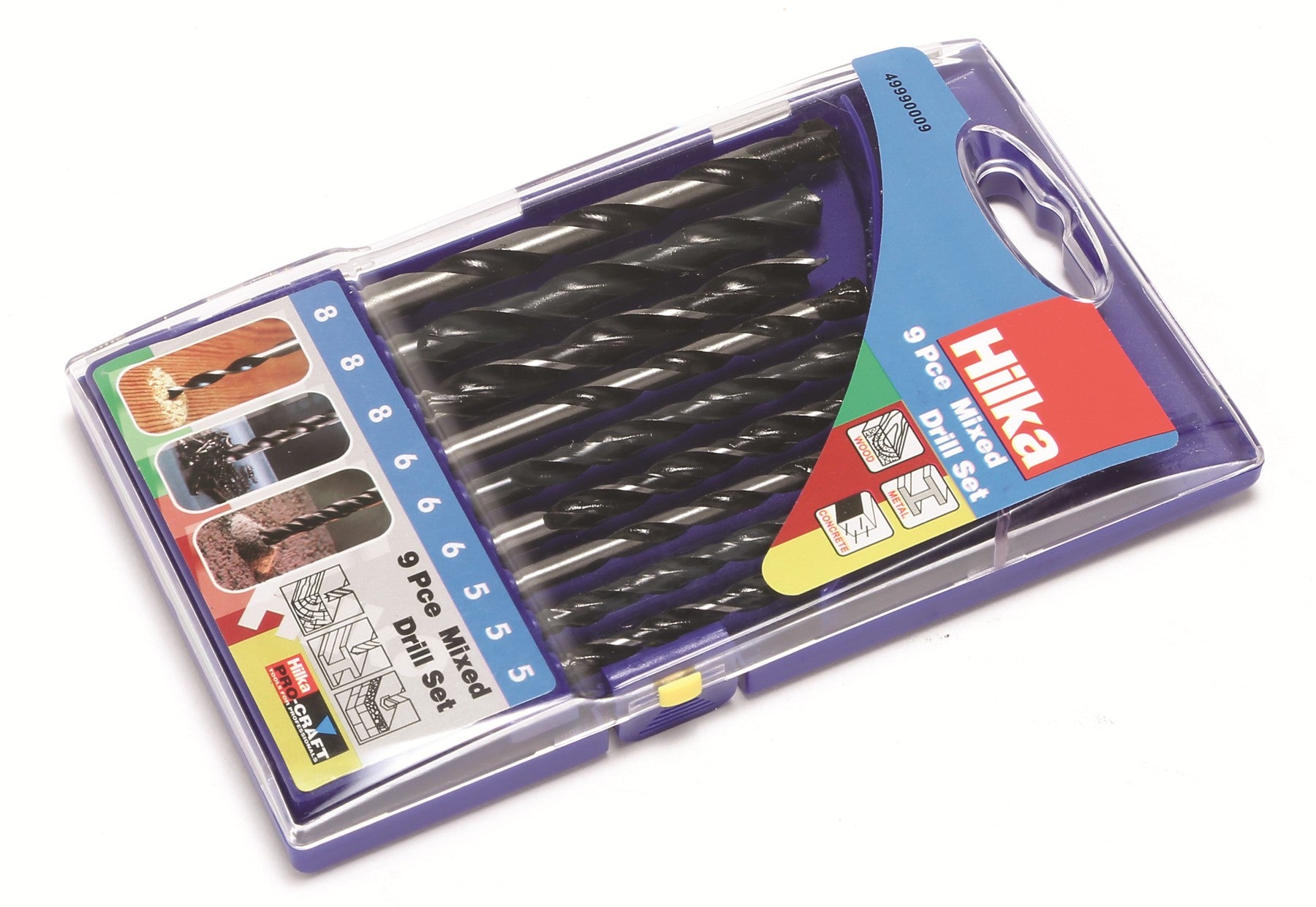 Hilka 9 pce Mixed Drill Set 49990009