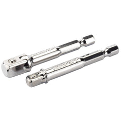 Draper 1/4" Hex. Socket Drive Adaptor Set, 1 x 1/4" Sq. Dr., 1 x 3/8" Sq. Dr.  50087