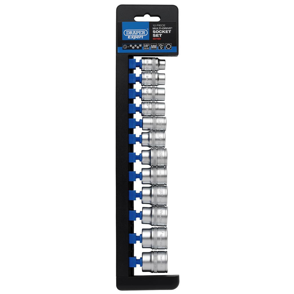 Draper Expert Multi-Drive® Socket Set, 3/8" Sq. Dr. (12 Piece)  50160