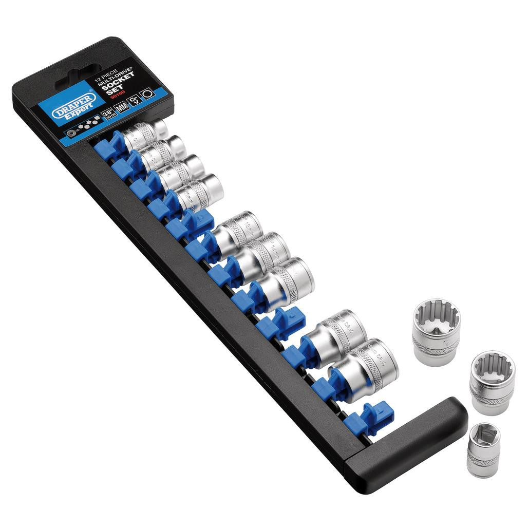 Draper Expert Multi-Drive® Socket Set, 3/8" Sq. Dr. (12 Piece)  50160