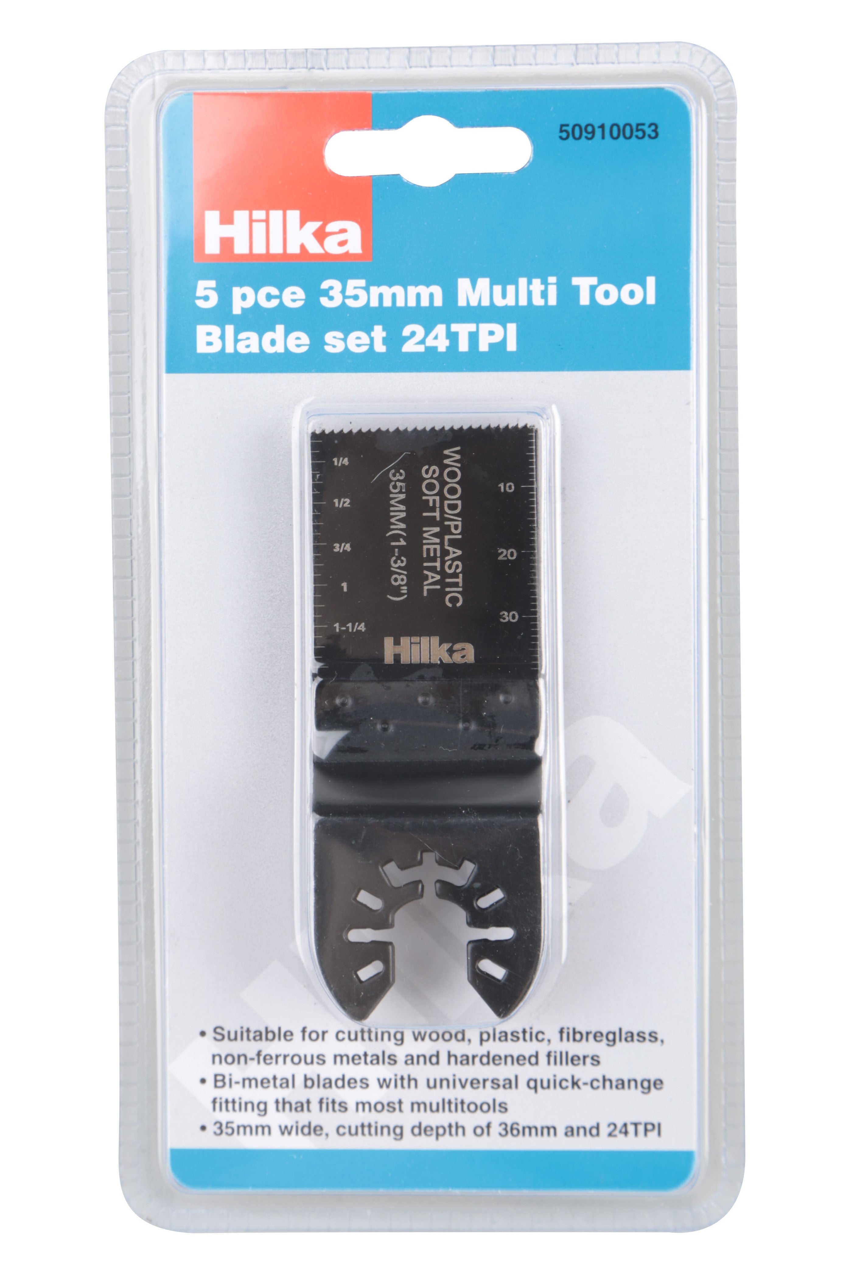 Hilka 5 pce 35mm Multi Tool Blade Set 24TPI 50910053