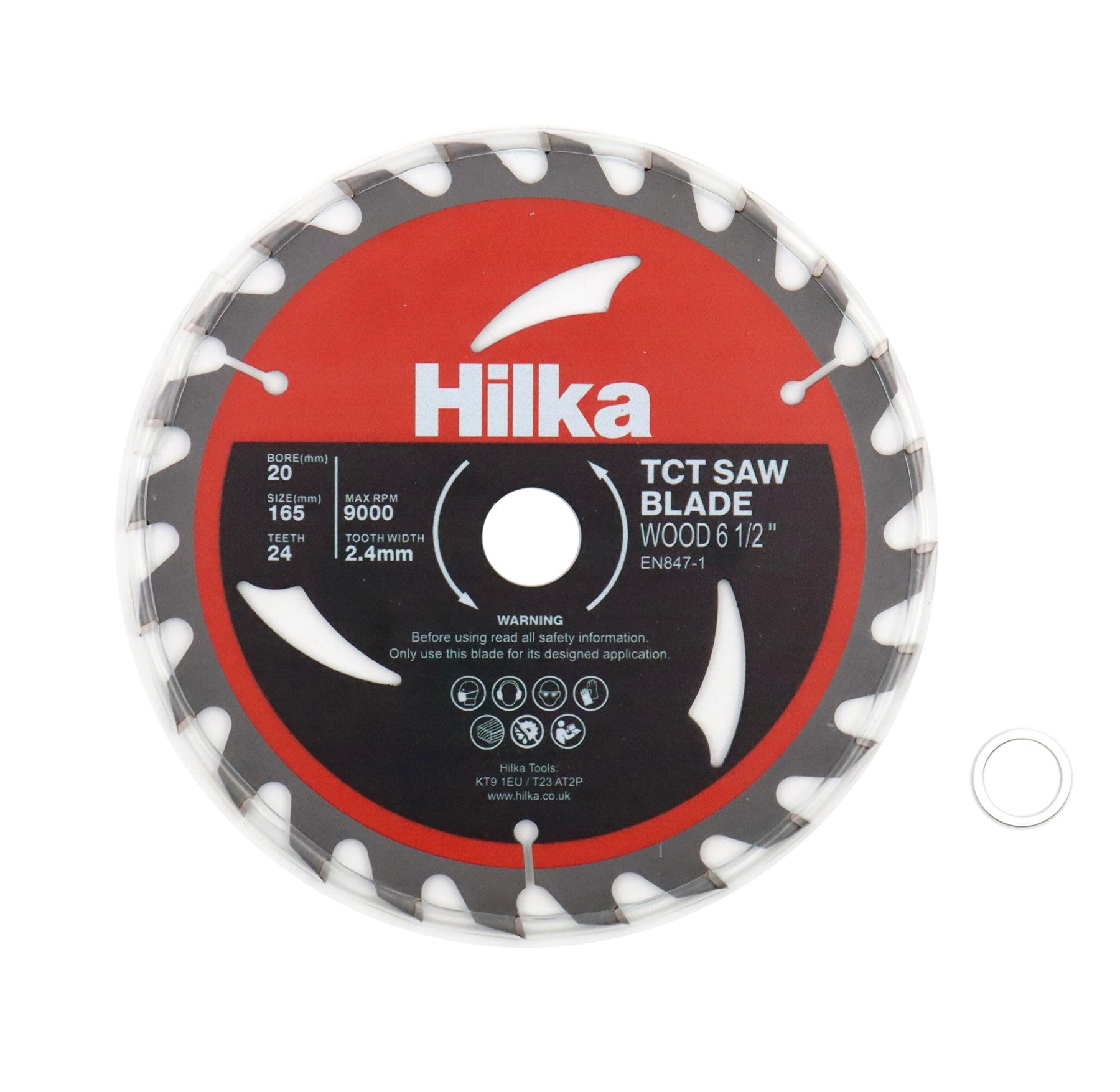 Hilka 6 1/2" (165mm) TCT Saw Blade 24 TPI 51016524