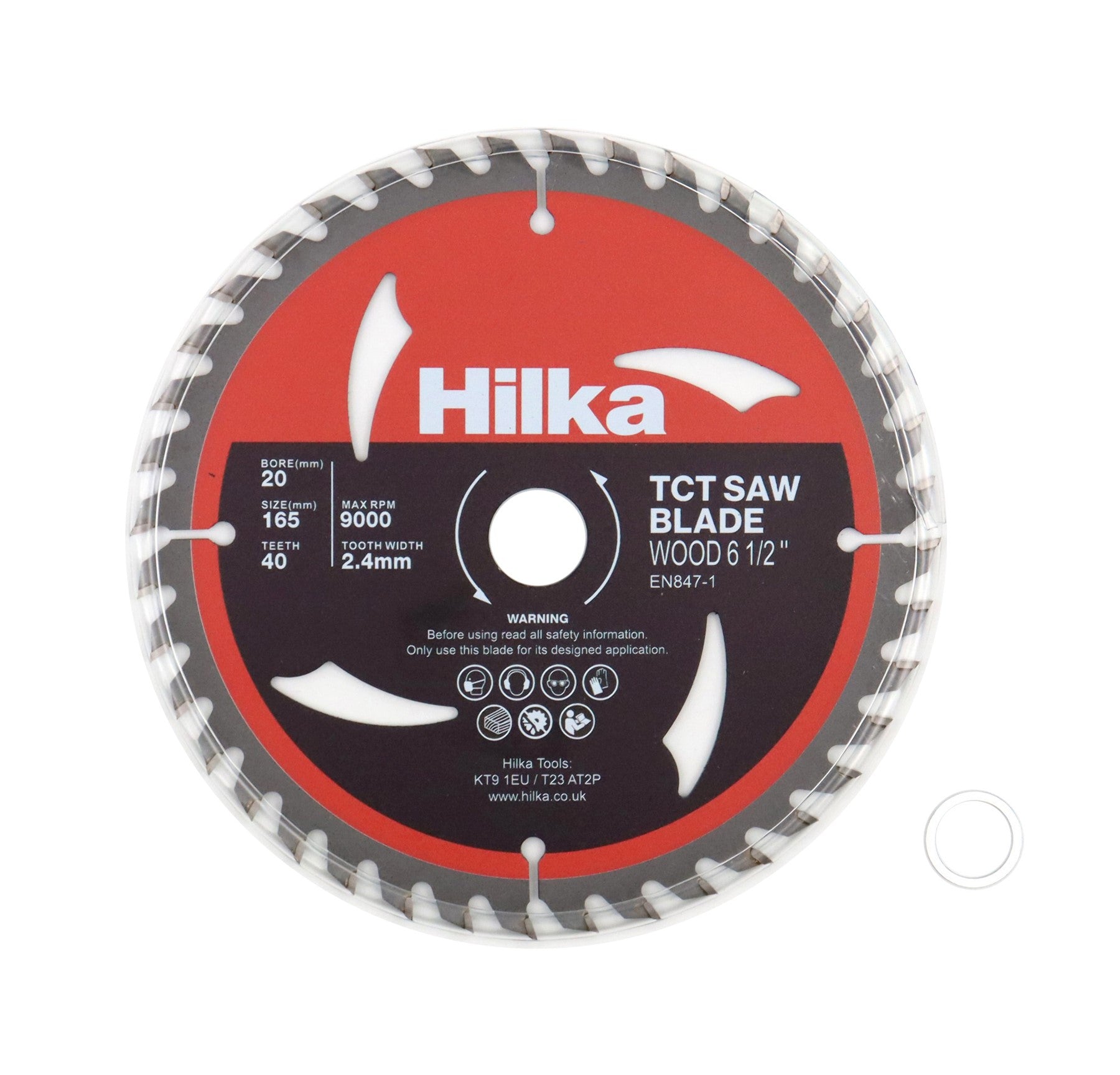 Hilka 6 1/2" (165mm) TCT Saw Blade 40 TPI 51016540