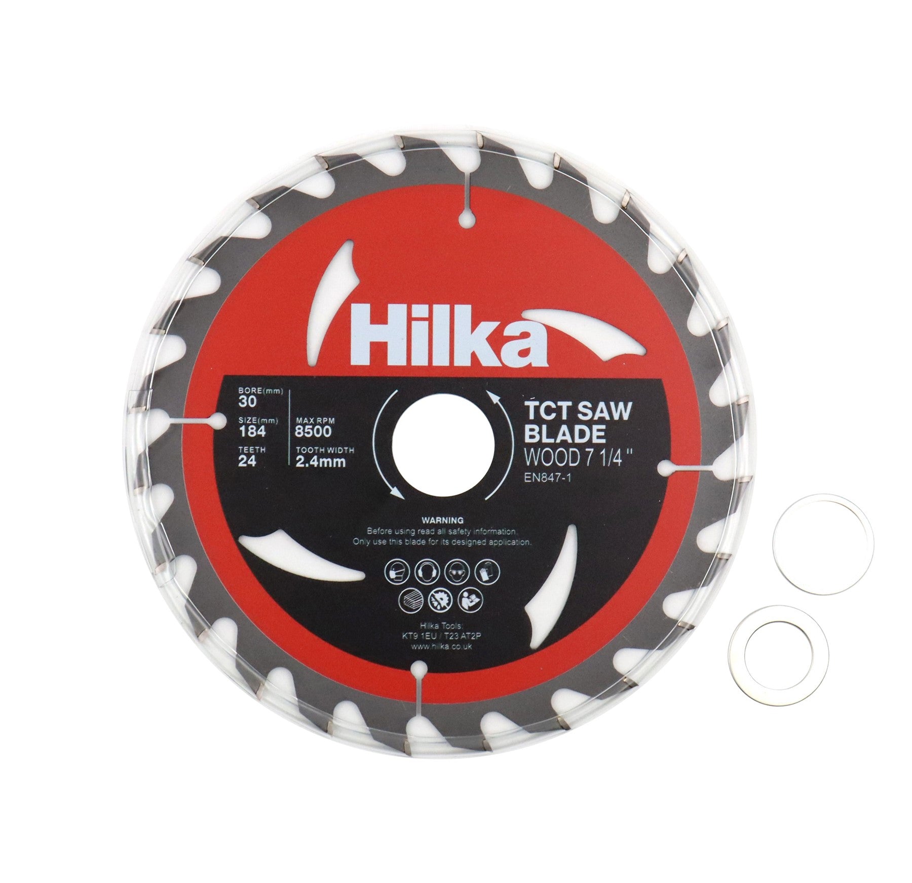 Hilka 7 1/4" (184mm) TCT Saw Blade 24 TPI 51018424