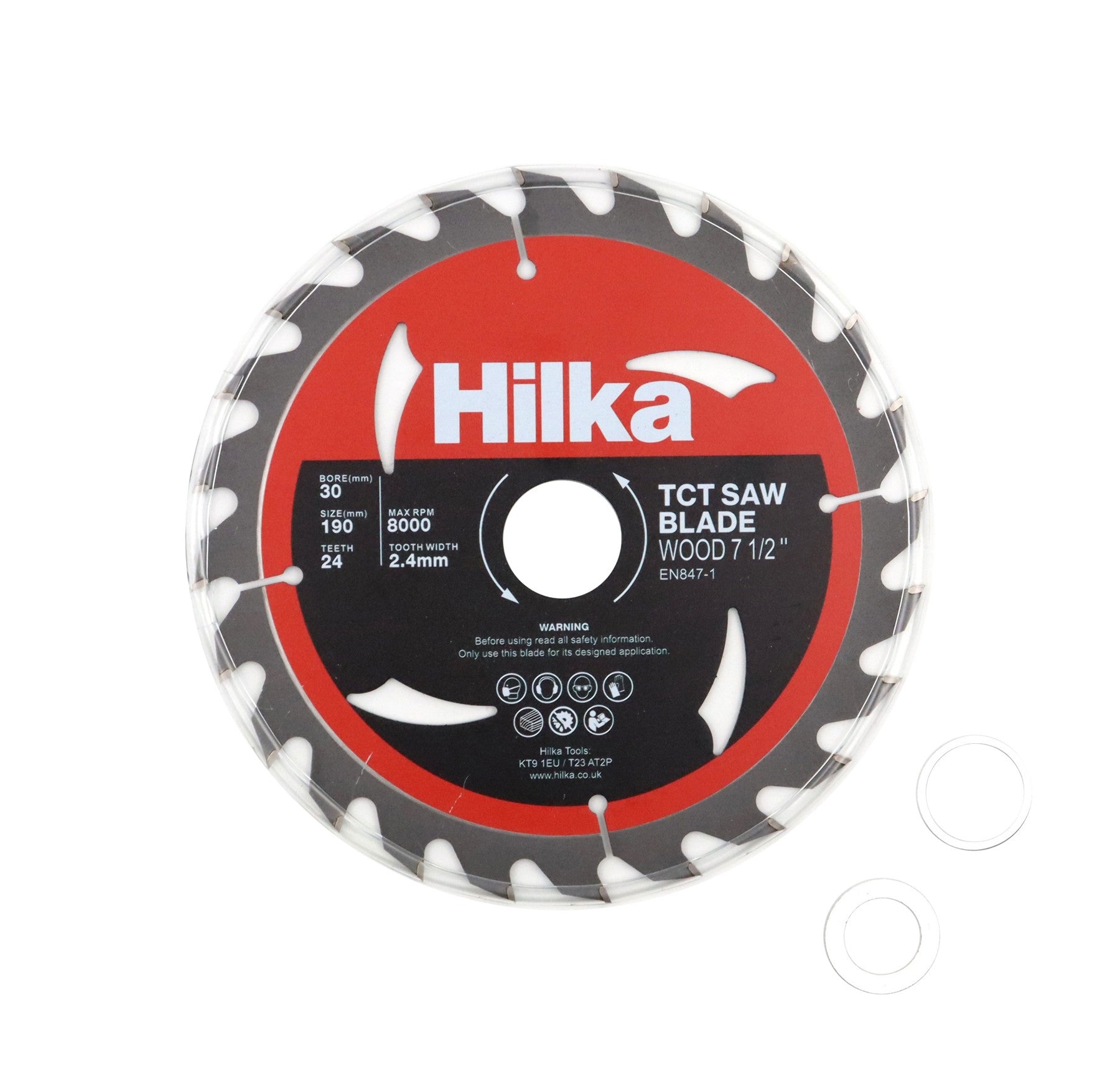 Hilka 7 1/2" (190mm) TCT Saw Blade 24 TPI 51019024