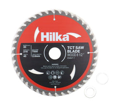 Hilka 8 1/2" (216mm) TCT Saw Blade 40 TPI 51021640