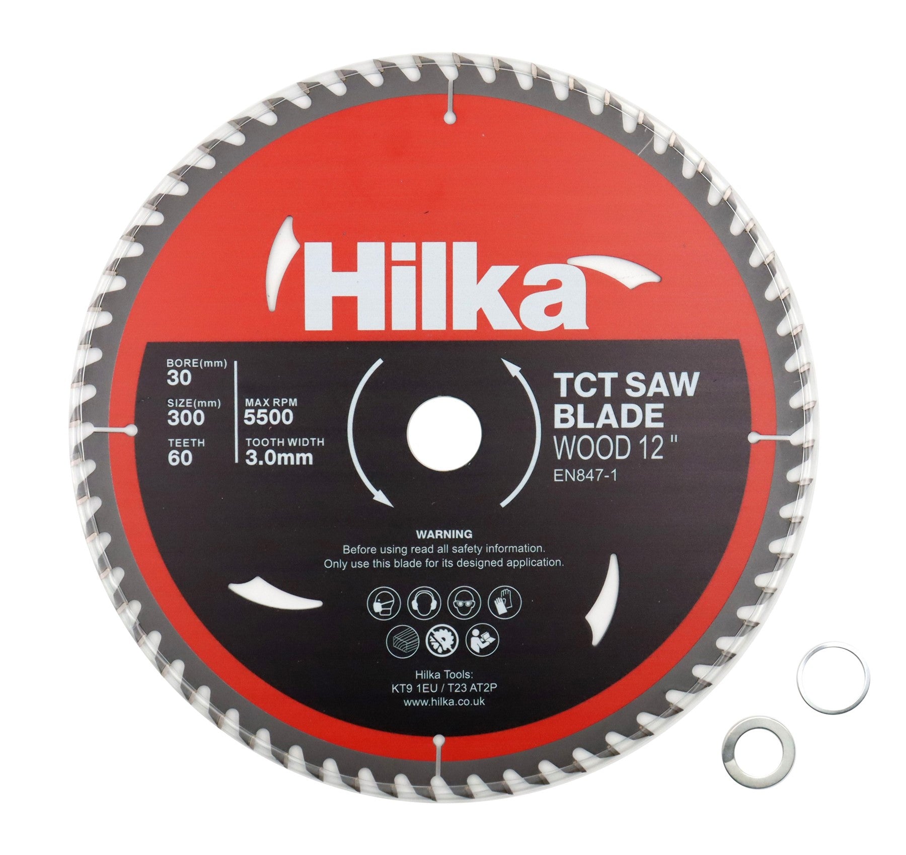 Hilka 12" (300mm) TCT Saw Blade 60 TPI 51030060