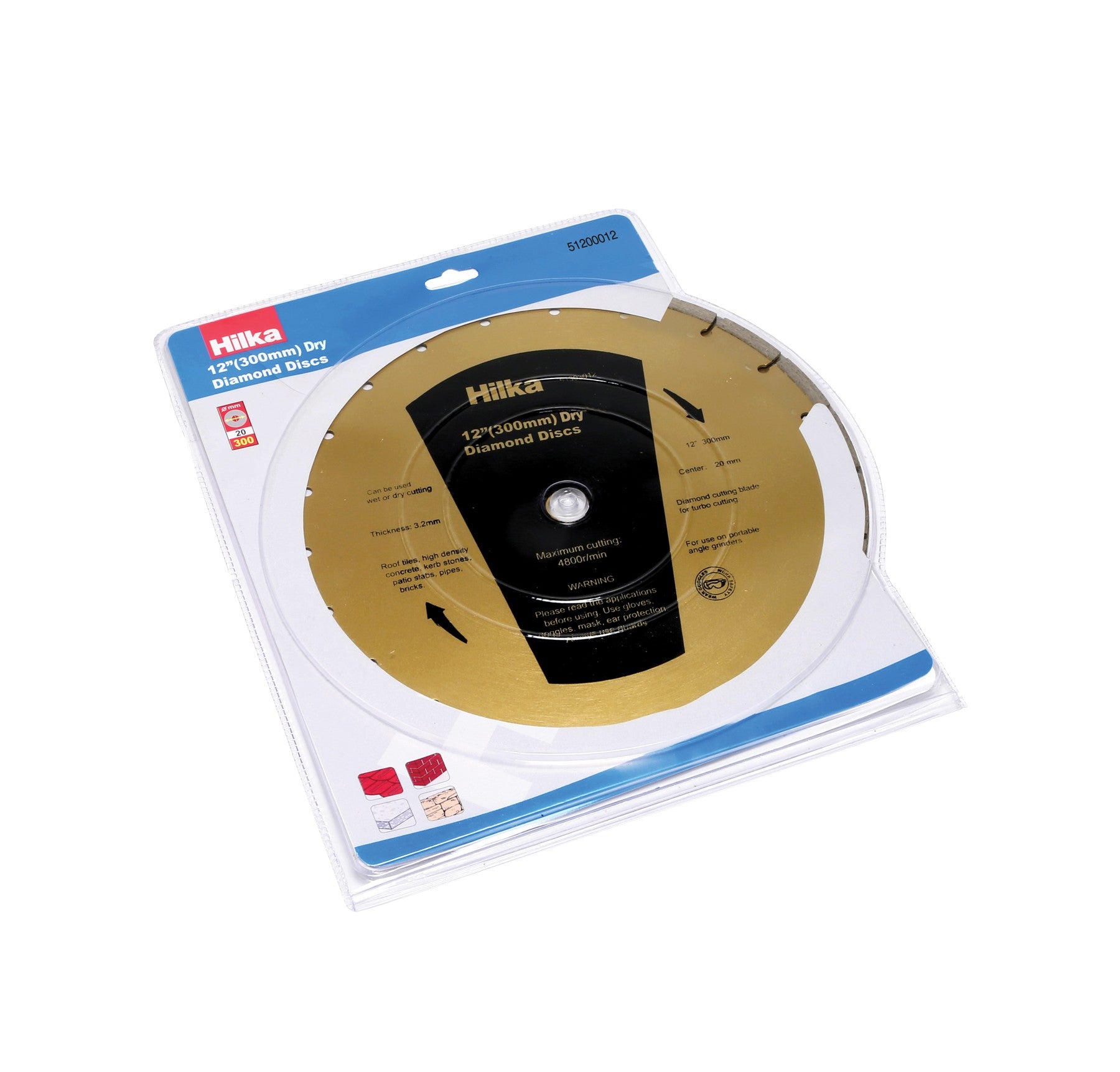 Hilka 12" (300mm) Diamond Cutting Disc 51200012