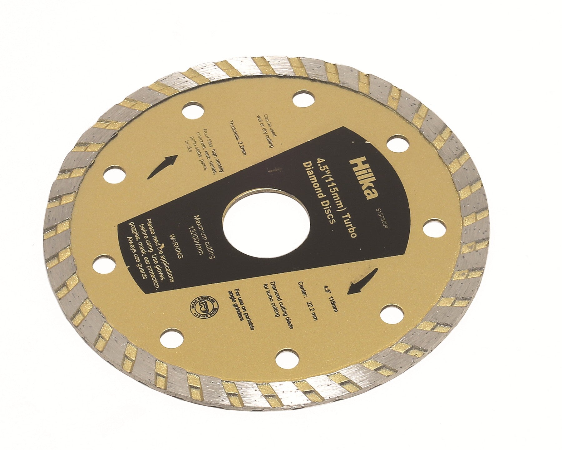 Hilka 4.5" (115mm) Turbo Diamond Discs 51303004