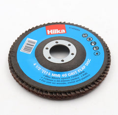 Hilka 4 1/2" (115mm) 40 Grit Flap Disc 51404004