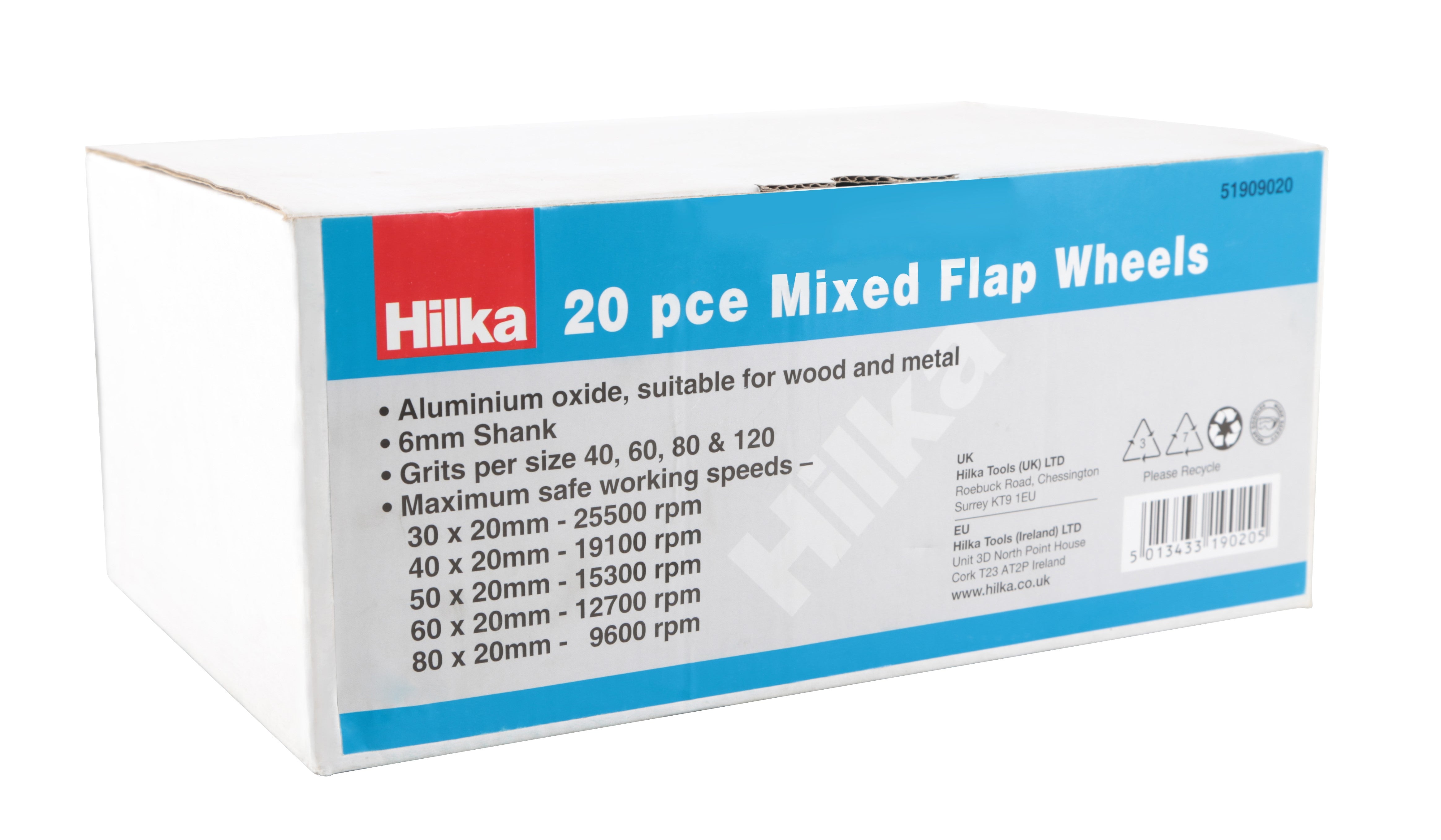 Hilka 20 pce Mixed Flap Wheels 51909020