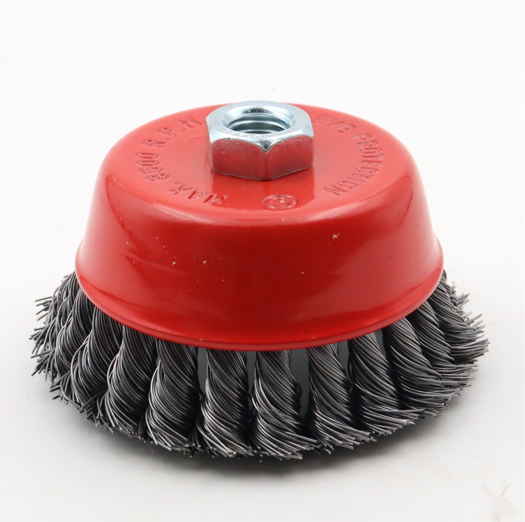 Hilka 4" (100mm) M14 Knotted Wire Cup Brush 51960004