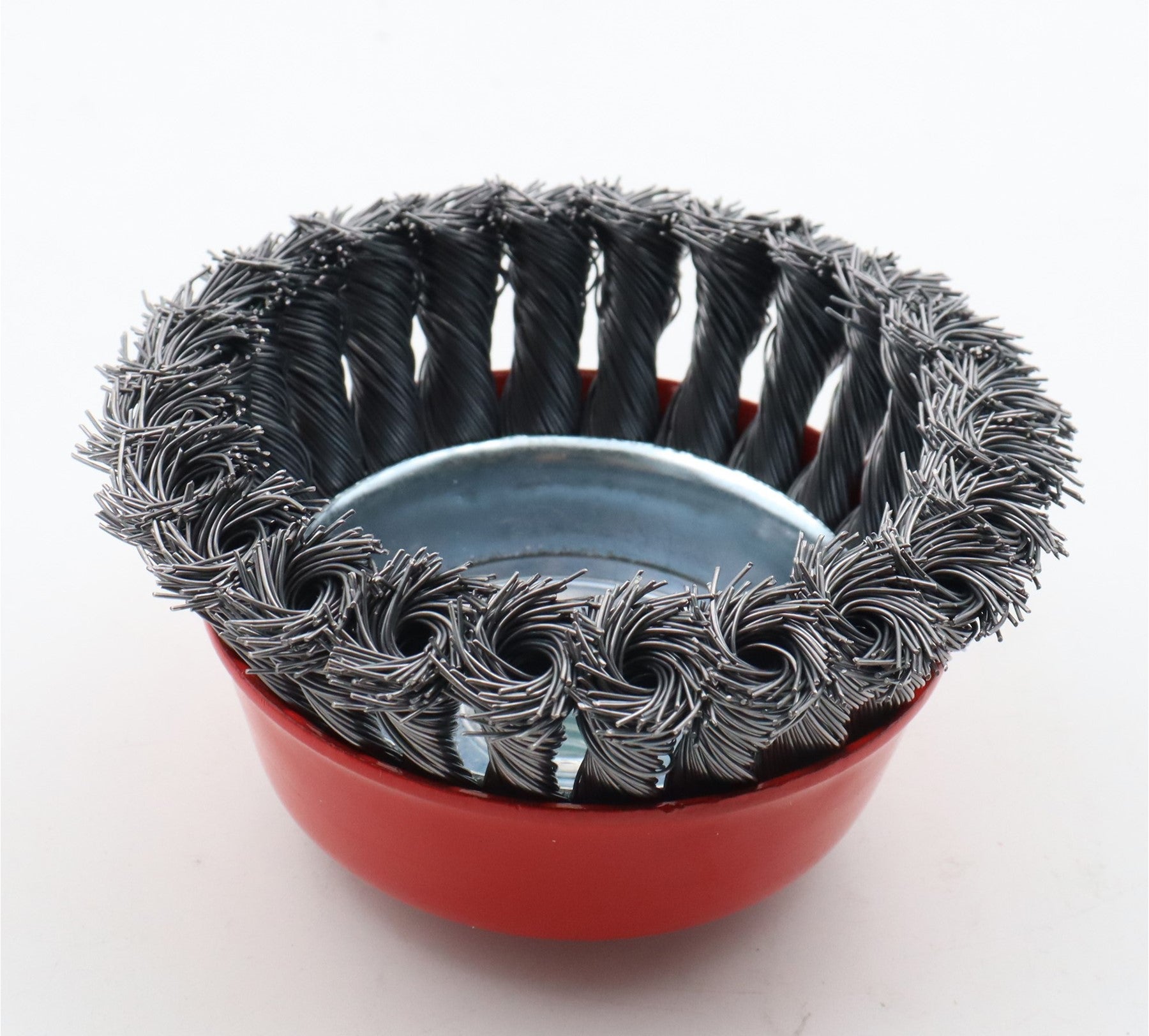 Hilka 4" (100mm) M14 Knotted Wire Cup Brush 51960004