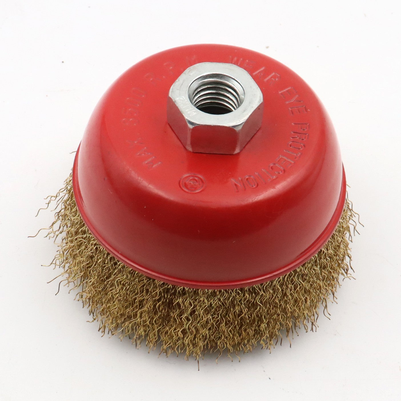 Hilka 4"(100mm) M14 Brassed Steel Crimp Cup Brush 51960104