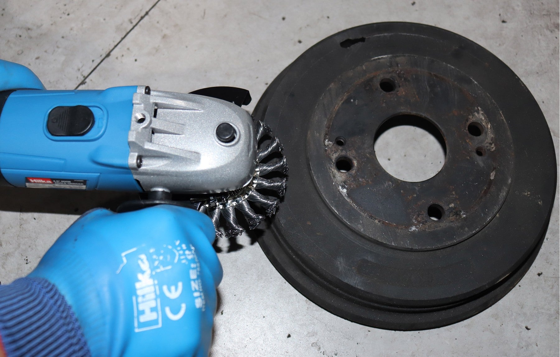 Hilka 4" (100mm) M14 Wire Wheel Brush 51960114